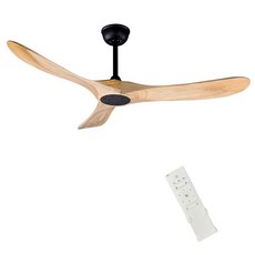 FOBLKS 177 8CM 거실 천장 다운로드 모터 70인치 양면 리모컨 2개, 52inch, 메탈 블랙 바디벌리우드 블레이드