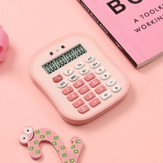 吐司麪包小計算器高顏值mini學生計算器學校中小學便攜百通計算機, 1個, 316粉色:如图