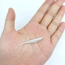 DUODUOYU 낚시 소프트 루어 플라스틱 미끼 0.65g/50mm 실물 포크 패들 테일 수영 담수 태클용 10 개, 02 1.3g--60mm, 01 XZ004 10PCS  BAISE