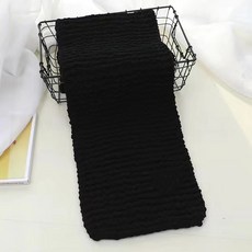 小熊毛線 圍脖 柔軟粗線 冰條線, 1個, 冰條黑色-冰條3團+棒針+小熊+禮袋