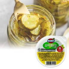 제이케이푸드 동서 리치스 슬라이스 오이 피클 80g 아삭한 슬라이스 일회용 피클, 1개