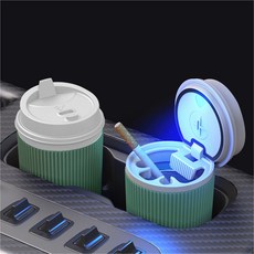 프랜베이 LED 차량용 재떨이, 1개, 그린