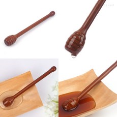 올짱 옻칠원목 허니디퍼 꿀스푼 꿀뜨개스틱 핸드메이드주방소품, 본상품