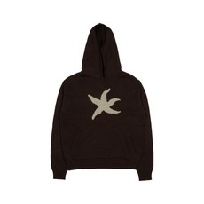 브랜드정품 더콜디스트모먼트 THE COLDEST MOMENT TCM starfish logo knit hoodie (brown) 235500