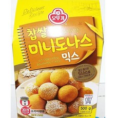 찹쌀호떡가루 찹쌀미니도나스믹스 호떡파우더 전분 오뚜기 500g 가루 찹 밀가루, 1개