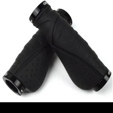 알루미늄 합금 자전거 핸들 바 그립 라이딩 바이스 장비 산악 바 액세서리, 03 Black-Black, 1개