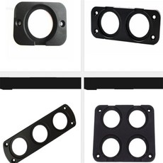 올샵 차박 DIY 소켓 매립형 볼트 메타 12v소켓, 4-브라켓-4구