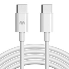 구스페리 c타입 to c타입 60W 고속 충전 케이블, 0.5m, 화이트, 1개