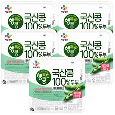 CJ 국산콩두부(부침찌개겸용두부), 5개, 300g