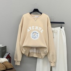 [행복여] 아벤 캐쥬얼 나염 루즈핏 양기모 맨투맨 티셔츠