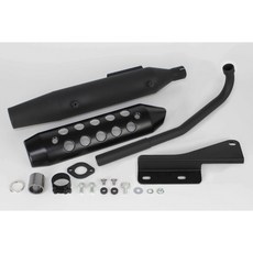 【安全屋】日本 TAKEGAWA SP武川 CROSS CUB110、CC110 SSS 砲彈型 全段排氣管 JA60, 1個, 黑色 (請先詢問商品庫存)