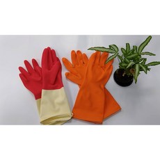 NR家 手用 #S XL (6雙入) 家事/碗盤清洗/水產/園藝/農務/食品加工/菜市場用, 橘色#S(2雙入), 1個