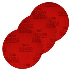 대명연마 국산 6인치 원형 샌딩 스폰지 패드 볼링공 연마지 입도별 3P 패키지 아브라론 아발론, 3개, 입도3000