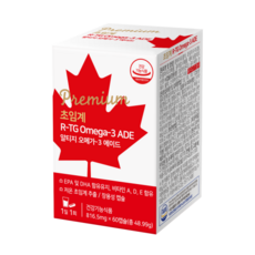 캐나다 직수입 프리미엄 초임계 알티지 오메가-3 에이드 816.5mg x 60캡슐, 1개, 60정
