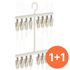 [1+1] 베이직365 다용도 양말 빨래집게 건조걸이, 1세트