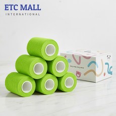 이티씨몰 자가점착 밴드 7.5cm 압박붕대 5+1 그린