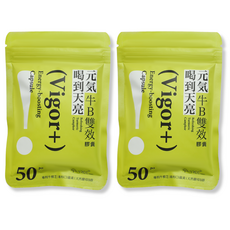 Treeplus樹加生技 Vigor+ 元氣牛B雙效膠囊 牛樟芝子實體 B群 100顆, 2個, 50顆