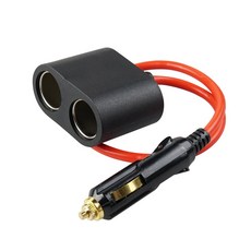 차량용 시가잭 2분배 멀티소켓 케이블 BF280, 1개, 2구