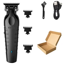 Kemei KM-2299 남자를위한 전기 머리 깎기 전문 정밀 조정 무선 머리 트리머 충전식 이발 기계, 04 2299 paper box