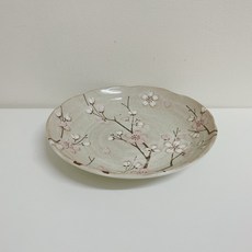 日本製 櫻花接枝 陶瓷碗盤組, 1個, 8淺井