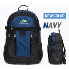 블루마운트 전연령 남여공용 대용량 50L 등산 가방 LV98, 네이비