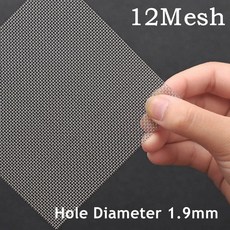 304 스테인레스 스틸 메쉬 필터 금속 와이어 시트, 12메쉬 1.9mm