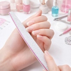 그릿랩 100 180 양면 네일파일 10p세트, 1세트, (반달형)