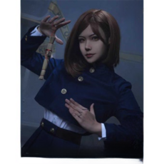 코스어몰 주술회전 쿠기사키 노바라 코스프레 의상 가발 세트