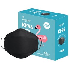 이노케어플러스 황사방역 마스크 중형 KF94, 50매입, 1개, 블랙