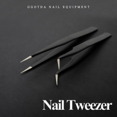 홈엔모어 네일 파츠 집게, 1개, C형