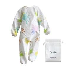 소아베 아트 플레이 유아동 전신 미술가운 -3color/면100%, 화이트