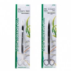 貓的水族 貓水族 I-538 ISTA 伊士達專業不鏽鋼水草波浪彎剪刀 水族箱造景必備, 1個, 專業水草波浪剪刀(銀色)