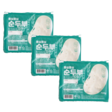 [정담두부집] HACCP 100%국산콩 수제두부 몽실몽실 순두부 700g, 3개