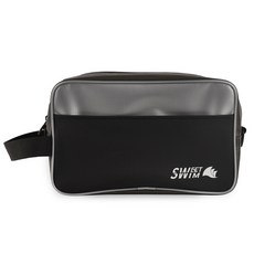 스윗스윔 투톤 포켓 사각 방수수영가방 성인 어린이 수영가방, 그레이