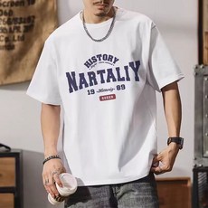 NARTALIY 印花寬鬆短袖T恤