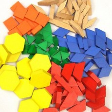혜문전방 (교구) 원목패턴블록 124pcs / 1cm