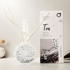 香薰擴香瓶 高級擴香 室內香氛 奧迪絲花朵香薰 臥室擺件 持久留香 節日禮物, 1個, 白茶清歡無別事【東方花果茶香】