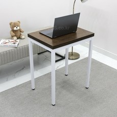 1인용 노트북 책상 600 500 거실 침실 틈새 사이드 테이블 10분조립 WH6050, 24. 앤틱우드