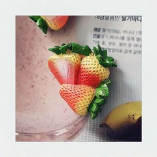 음식 모형 마그넷 딸기 사진자석 부착형 현관문꾸미기 소품 메모홀더 주방꾸미기