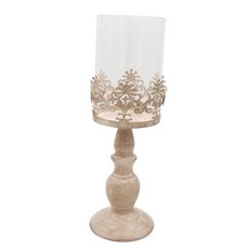 유리 캔들 홀더 Candelabrum Candelabra, L, 그림, 유리 철, 1개