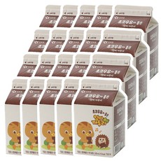 아워홈 초코우유가 좋은 엄마까투리, 20개, 200ml