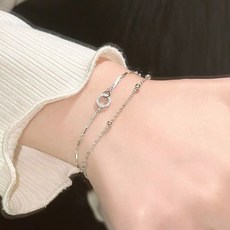 레이어드 써지컬 더블 팔찌 링 체인 패션tjr4+5TEO