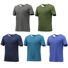 MOLEX 아이스 스판 반팔 브이넥 티셔츠 5종세트