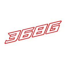 존테스 368G 반사 스티커 로고 엠블럼 카울 방수 데칼 악세사리 튜닝용품 호환, 1개, 레드
