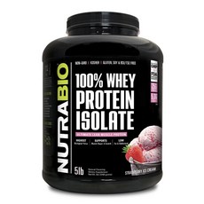 Nutrabio 乳清分離蛋白草莓冰淇淋無麩質, 1個