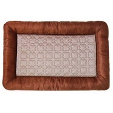 寵物冷感墊 狗狗冰絲涼墊 貓咪涼爽睡墊 四季通用犬貓睡窩, 咖啡色,S-48*32*5CM, 1個