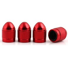알루미늄 벨브 스템 캡 헤비 듀티 타이어 방진 공기 방지 밸브 커버 자동차 suv 트럭 오토바이 자전거용, Red 1