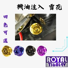 【瘋螺絲】KRV 專區 原廠 機油注入 雪花頭 螺絲組 64正鈦/鈦合金螺絲, 1個, 土豪金