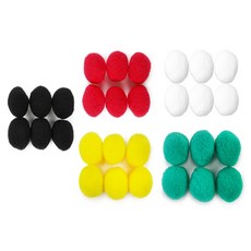 완자스토어 컬러솜털 40mm 컬러솜털공아동용, 노랑