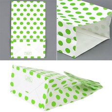 연마켓 도트 각대봉투 포장용종이봉투, 그린